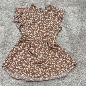Treasure & Bond Brown and Cream Floral Top